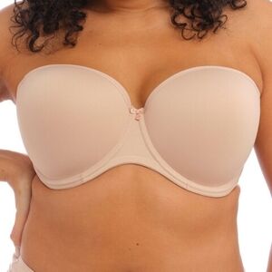 Sz 42H Sahara Elomi Smooth Collection Molded Strapless Underwire Bra
